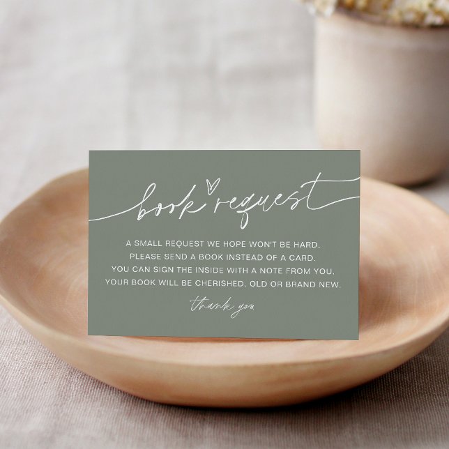 SAGE Minimalist Baby Book Request Insert (Creator Uploaded)