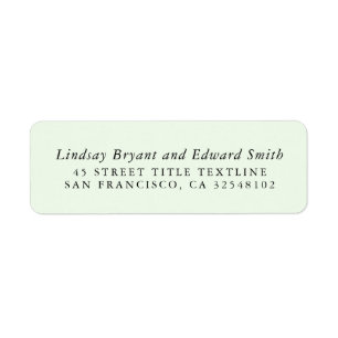 Sage Minimalist Clean Stylish Label