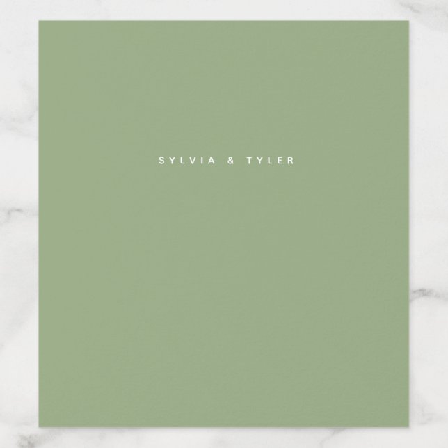 Sage Minimalist Typography Names Envelope Liner (Design)