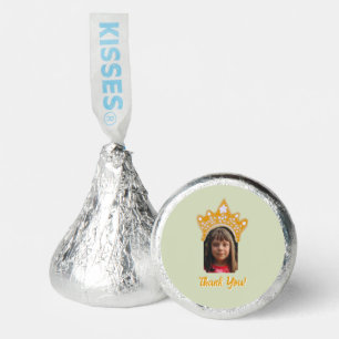 Sage Mist Princess Crown Floral Photo Birthday Hershey®'s Kisses®