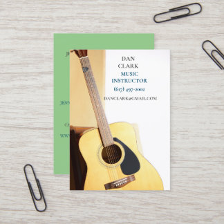 Sage Music Teacher/Musician/ Acoustic Guitar Business Card