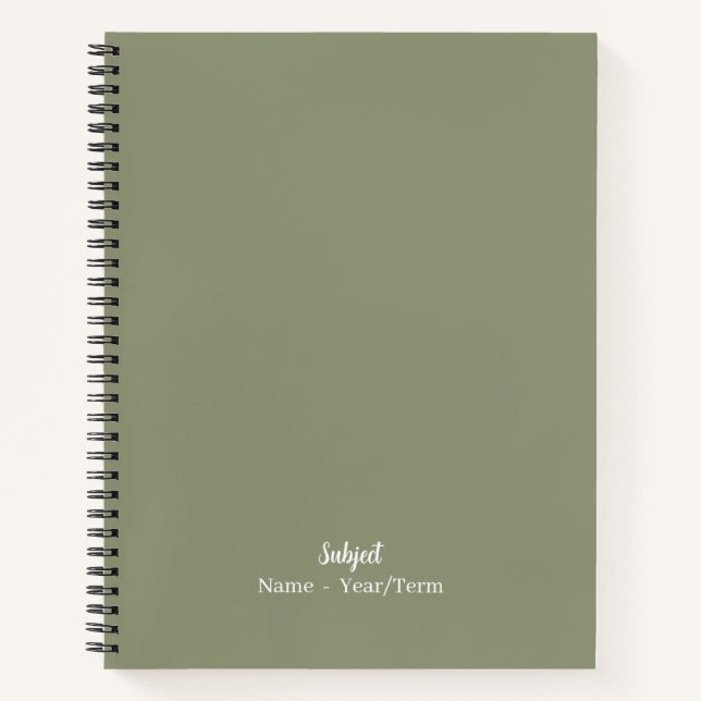 Sage Notebook (Front)