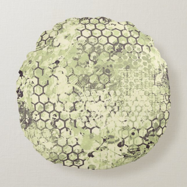 Sage Odyssey Round Pillow (Front)