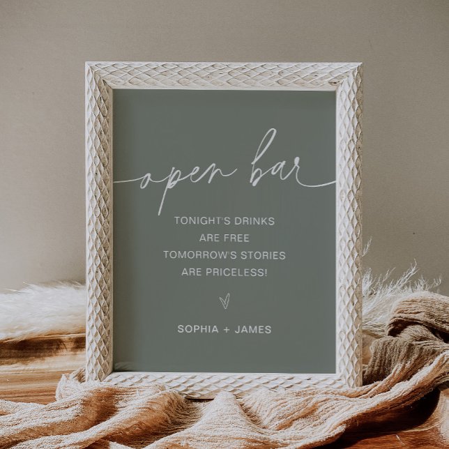 SAGE Open Bar Wedding Sign (Creator Uploaded)