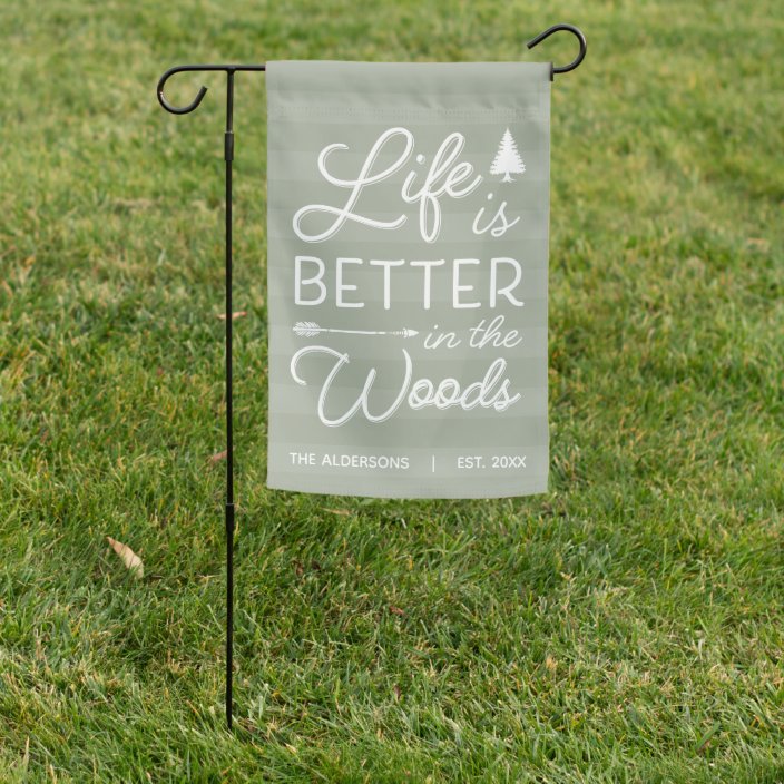 Sage Personalized Life Is Better In The Woods Garden Flag Zazzle Com - Personalized Nautical Garden Flags Sage Personalized Life Is Better In The Woods Garden Flag Zazzle Com - Personalized Nautical Garden Flags