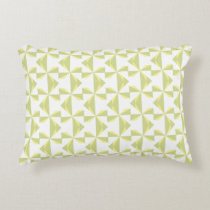 Sage Pinwheels Decorative Pillow