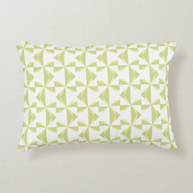 Sage Pinwheels Decorative Pillow (Front)