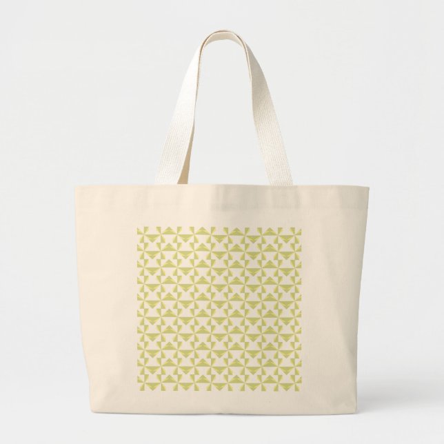 Sage Pinwheels Large Tote Bag (Front)