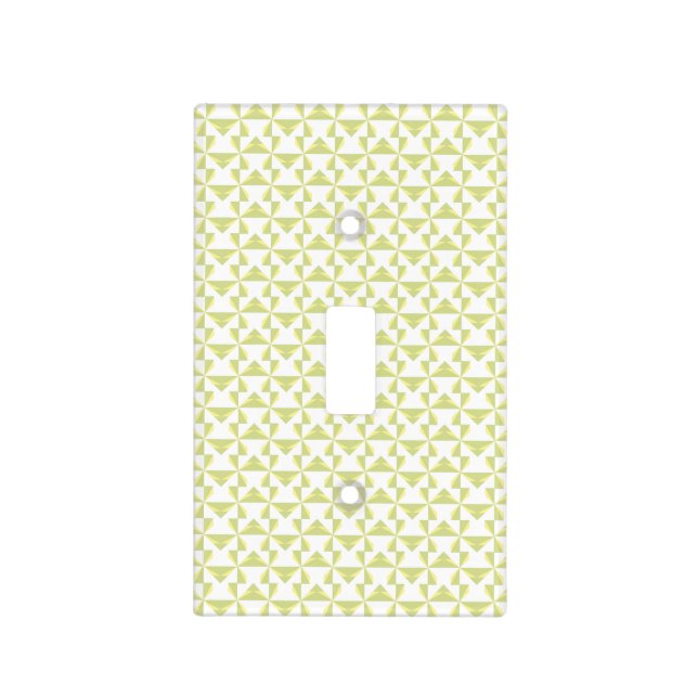 Sage Pinwheels Light Switch Cover (Front)
