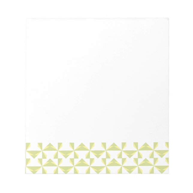 Sage Pinwheels Notepad (Front)