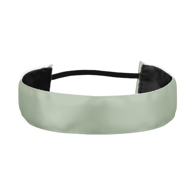 sage Ribbon Athletic Headband (Front)