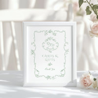 Sage Rocking horse Chinoiserie Cards and gifts