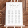 Sage Script Color 12 table Wedding Seating Chart