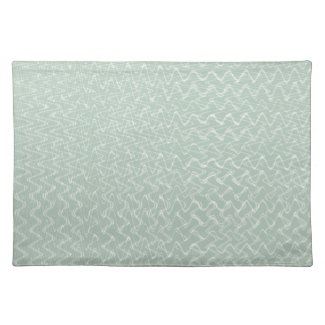 Sage Silver Contemporary Design Cloth Place Mat