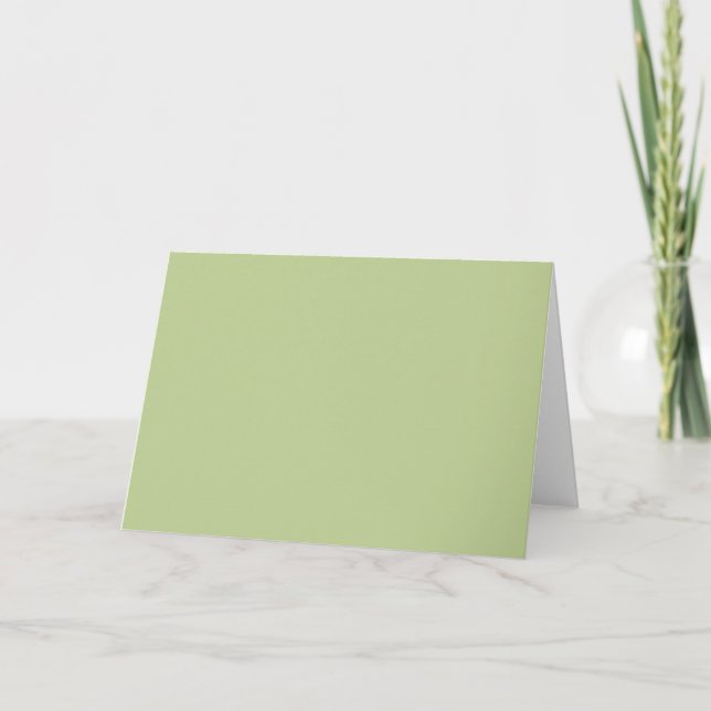 Sage Solid Color Card (Front)