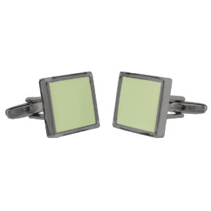 Sage Solid Color Cufflinks