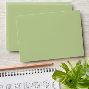Sage Solid Color Envelope