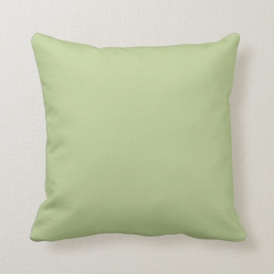 Sage Solid Color Throw Pillow