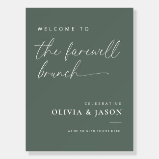 Sage The Farewell Brunch Welcome Sign