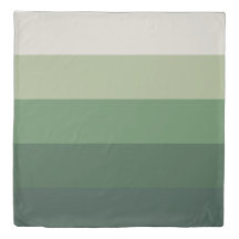 Sage to Dark Green Stripe Palette Stripe Bedding