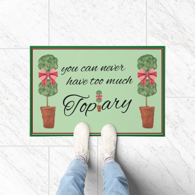 Sage Topiary Topiaries  Doormat (Indoor)