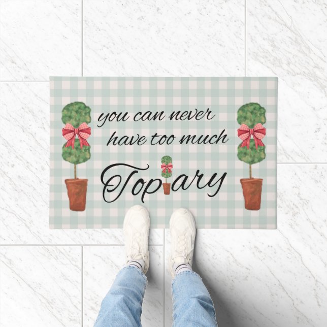 Sage Topiary Topiaries Doormat (Indoor)