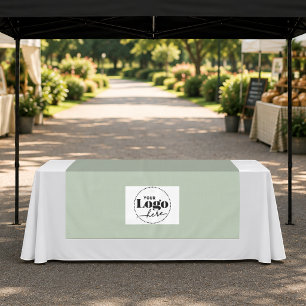 Sage Vendor Booth Display Logo Tablecloth Runner