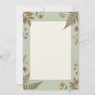 Sage Vintage Botanical Invitation