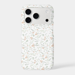 Sage Watercolor Wildflower Floral iPhone 17 Pro Case
