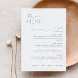 SAGE Wedding Dinner Menu 5x7 Card<br><div class="desc">The SAGE Collection is fresh, modern and perfect for the bohemian wedding or gender-neutral celebration. It features a stunning modern script font paired with a gorgeous sage green hue, creating a look that is both clean and elegant. This collection is perfect for couples who want to create a sense of...</div>