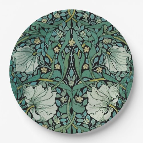 Sage William Morris Paper Plates