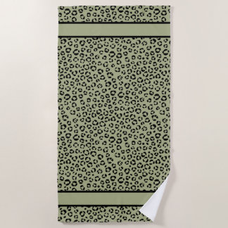 Saged Leopard Beach Towel
