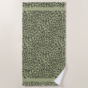 Saged Leopard Beach Towel