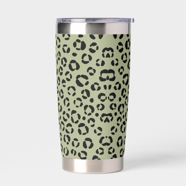 Saged Leopard Insulated Tumbler (Left)