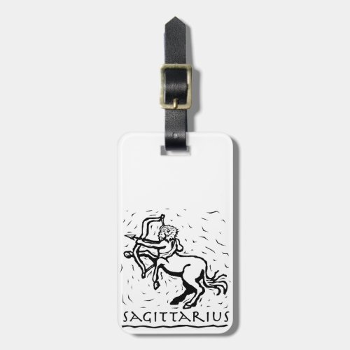 Saggitarius Birthday Year Astrological Zodiac Sign Luggage Tag