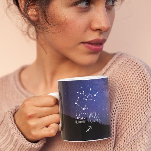 Saggitarius  Personalized Zodiac Constellation Coffee Mug