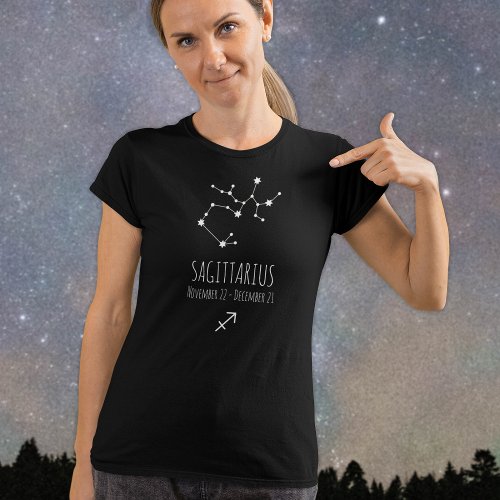 Saggitarius  Personalized Zodiac Constellation T_Shirt