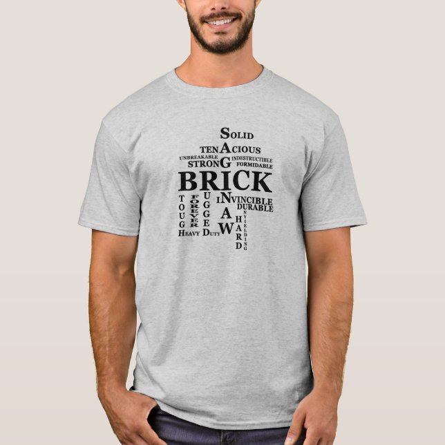 Saginaw Brick black lettering T-Shirt (Front)