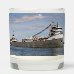 Saginaw glass candle