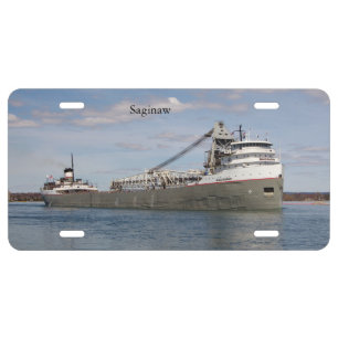Saginaw License Plate