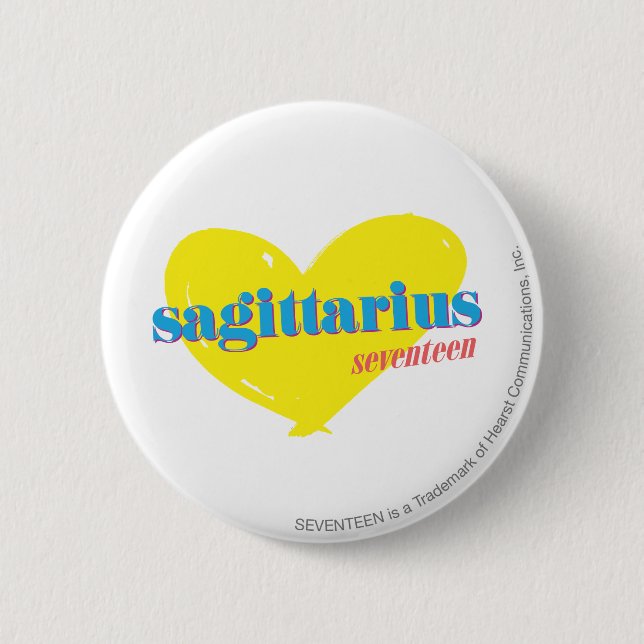 Sagittarius 3 pinback button (Front)
