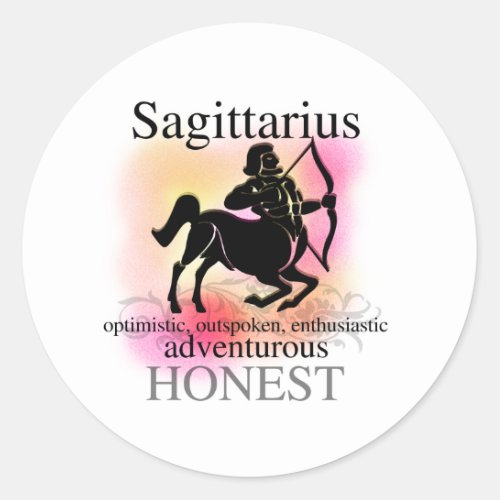 Sagittarius About You Classic Round Sticker