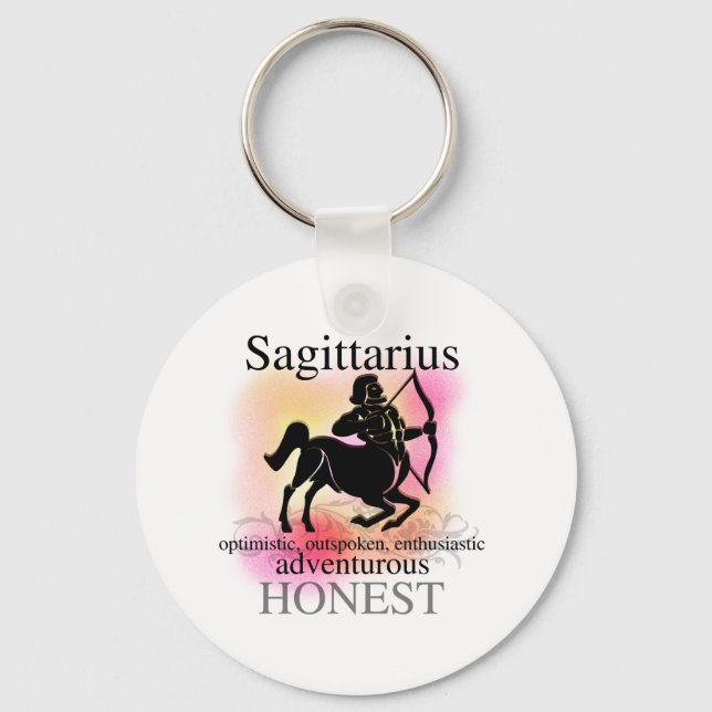 Sagittarius About You Keychain (Front)