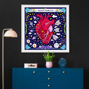 Sagittarius: “Adventurous Spirit” Zodiac Poster