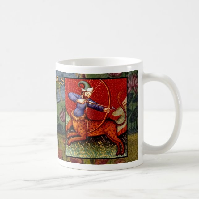 Sagittarius Ancient Zodiac Sign Astrology Cup/ Mug (Right)