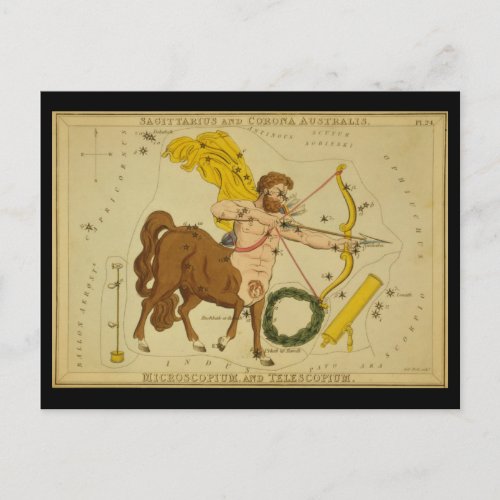 Sagittarius and Corona Australis etcetera Postcard