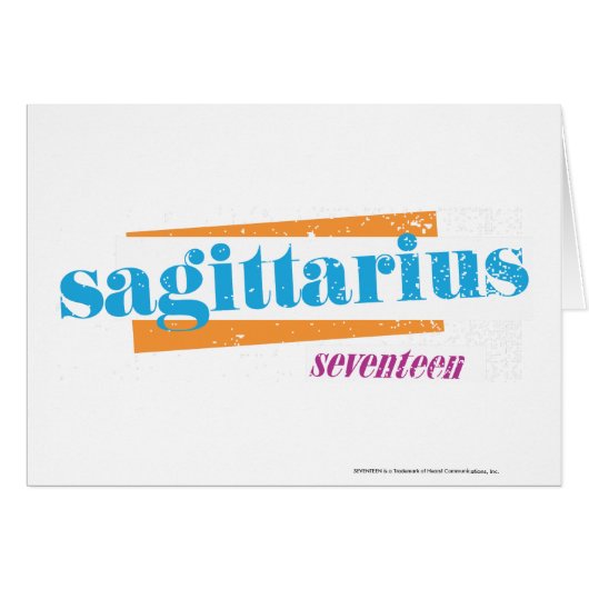 Sagittarius Aqua Cards (Front Horizontal)
