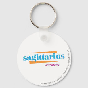 Sagittarius Aqua Keychain