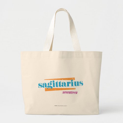Sagittarius Aqua Large Tote Bag
