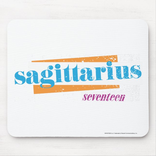 Sagittarius Aqua Mouse Pad (Front)